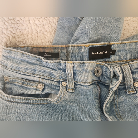 Fank and oak 28x32... unisex Jeans 1st time washed Dylan slim - Picture 3 of 8